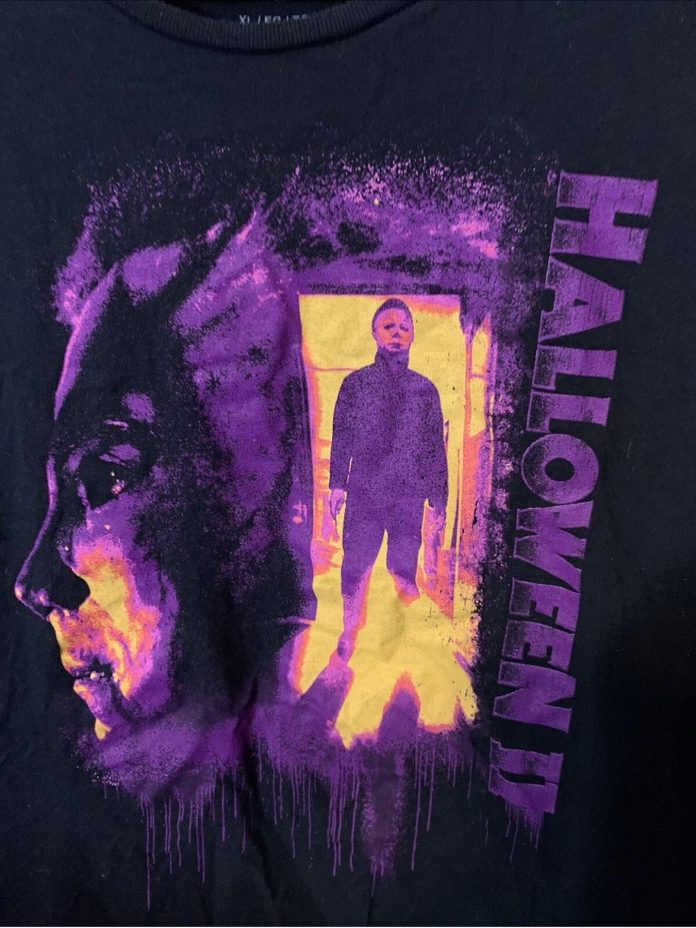 Halloween II 2009 H2 Michael Myers Slasher T-shirt Size‎ XL Black